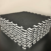 LykkeMat™ Tiles - Black - Premium Plush Puzzle Mats - Signature Styles