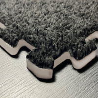 LykkeMat™ Tiles - Black - Premium Plush Puzzle Mats - Signature Styles